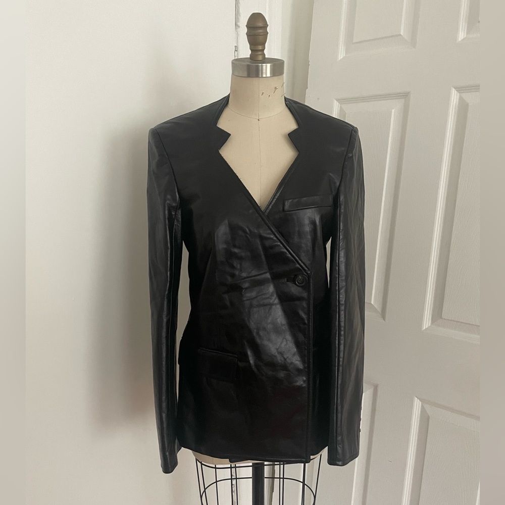 Peter Do leather cutout blazer